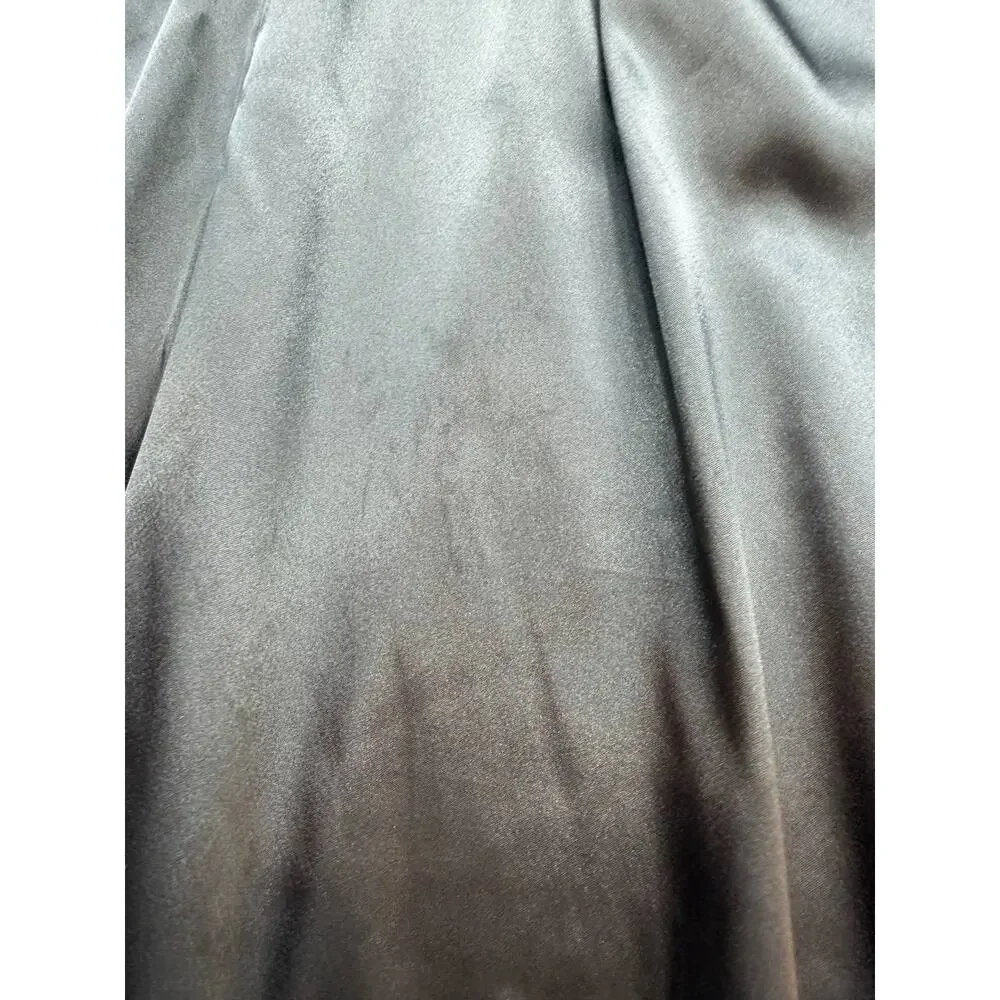 Vintage Women's Satin Sleep Lounge Pajama Pants Gray Size 2XL Indonesia